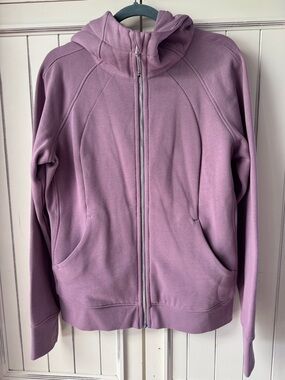 Women's Lavender Zip-Up Hoodie Jacket